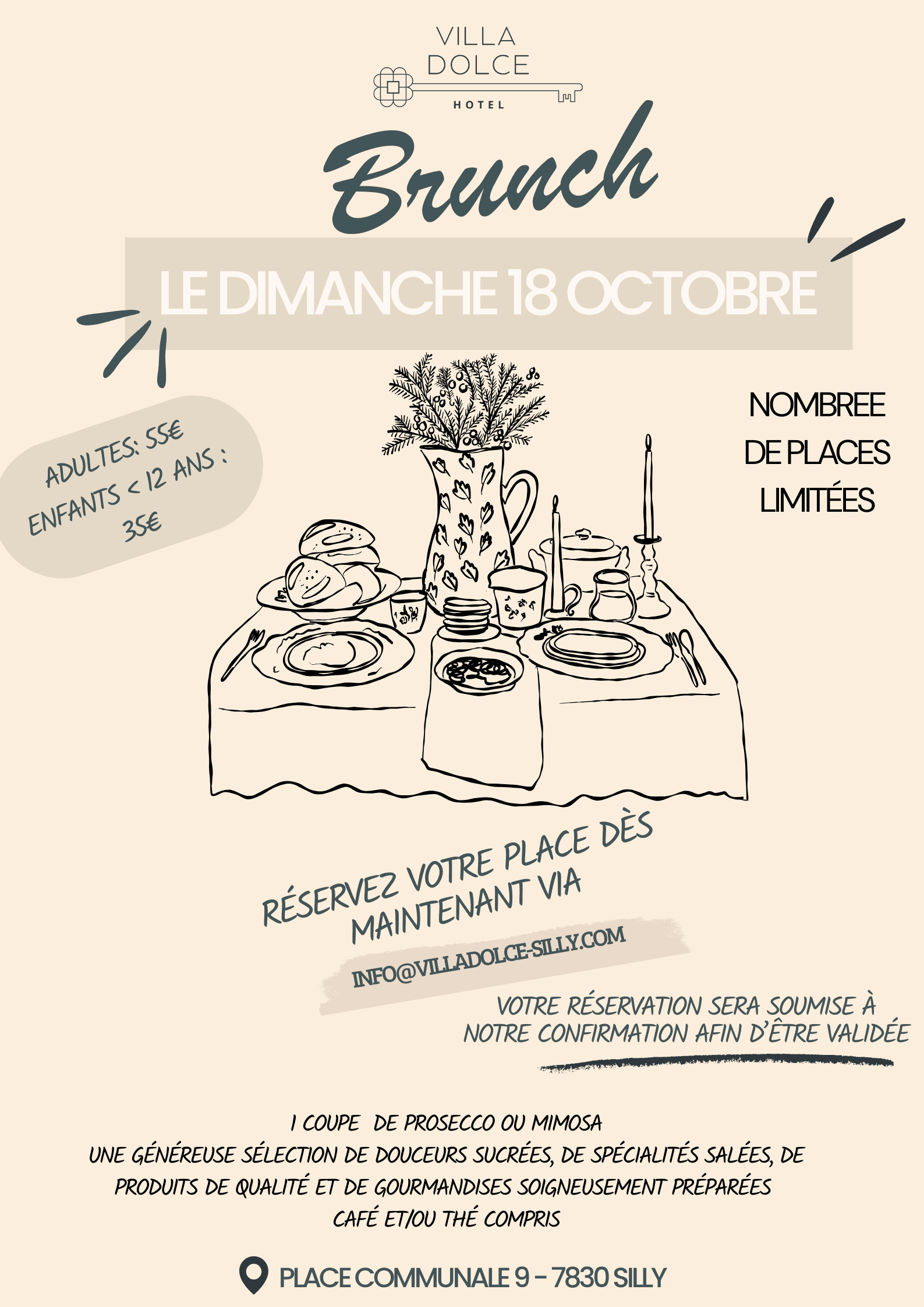 Brunch du 18 octobre - Villa Dolce