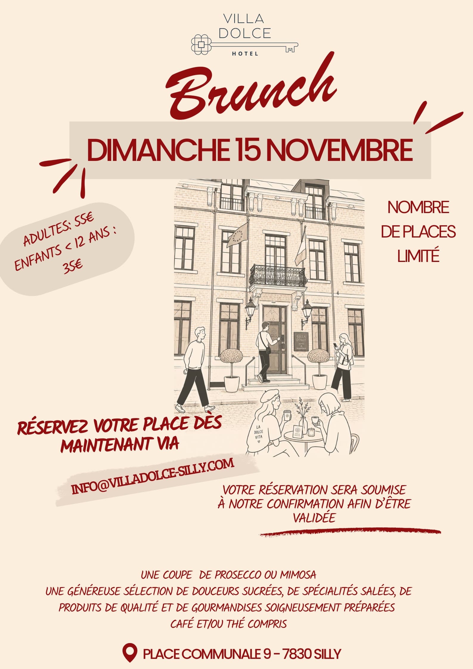 Brunch du 15 novembre - Villa Dolce